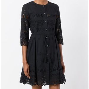 In search of THEORY KALSINGAS EYELET DRESS